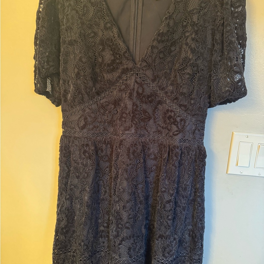 Elegant Black Lace Dress